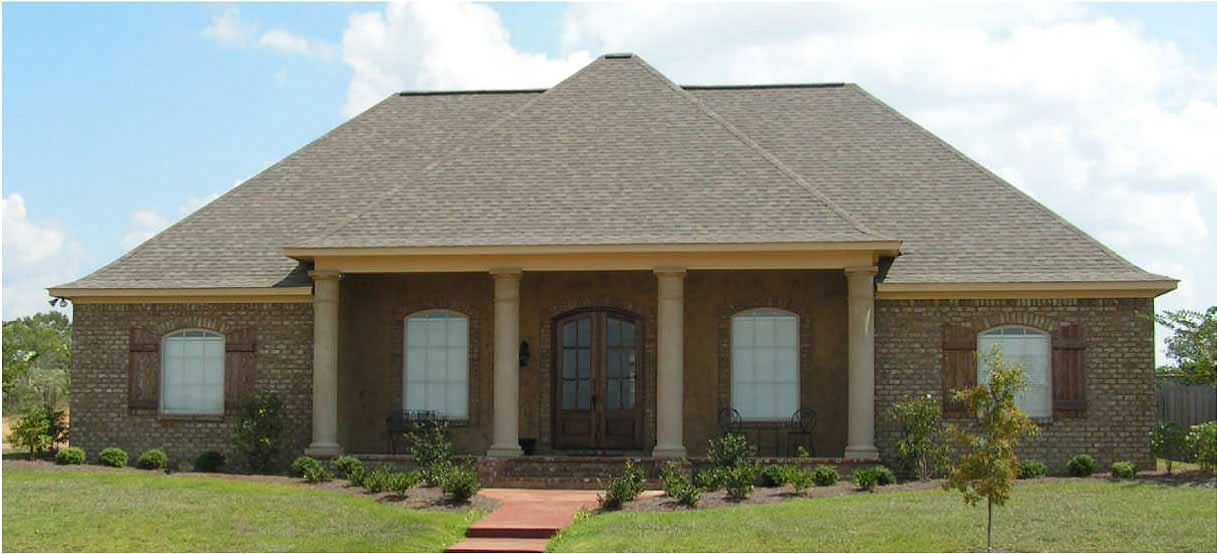 This is a color photo of these French Country Homeplans.