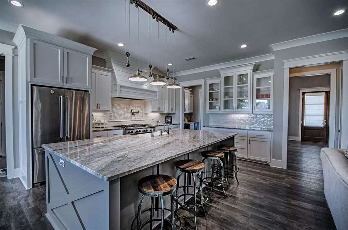 Kitchen: Kitchen Island of this 4-Bedroom,3410 Sq Ft Plan -3410