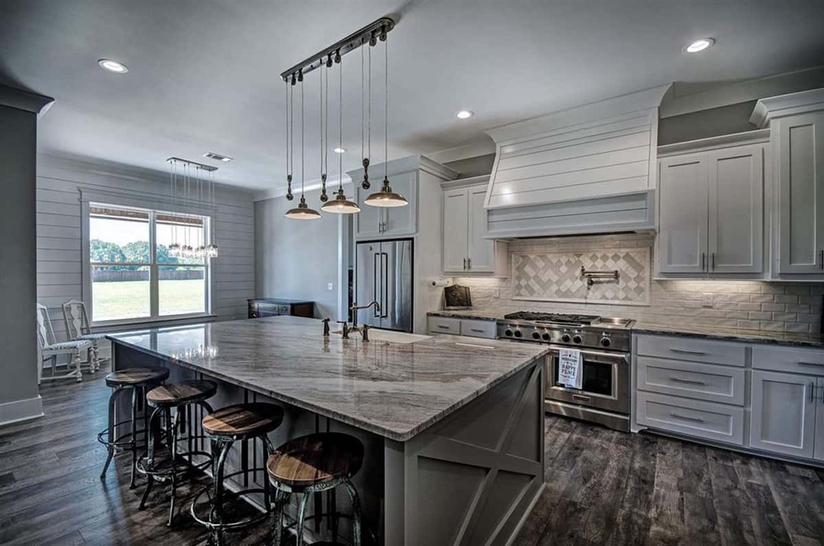 Kitchen: Kitchen Island of this 4-Bedroom,3410 Sq Ft Plan -3410