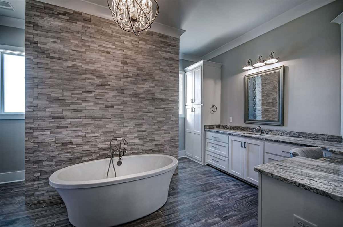 Master Bathroom: Tub of this 4-Bedroom,3410 Sq Ft Plan -3410