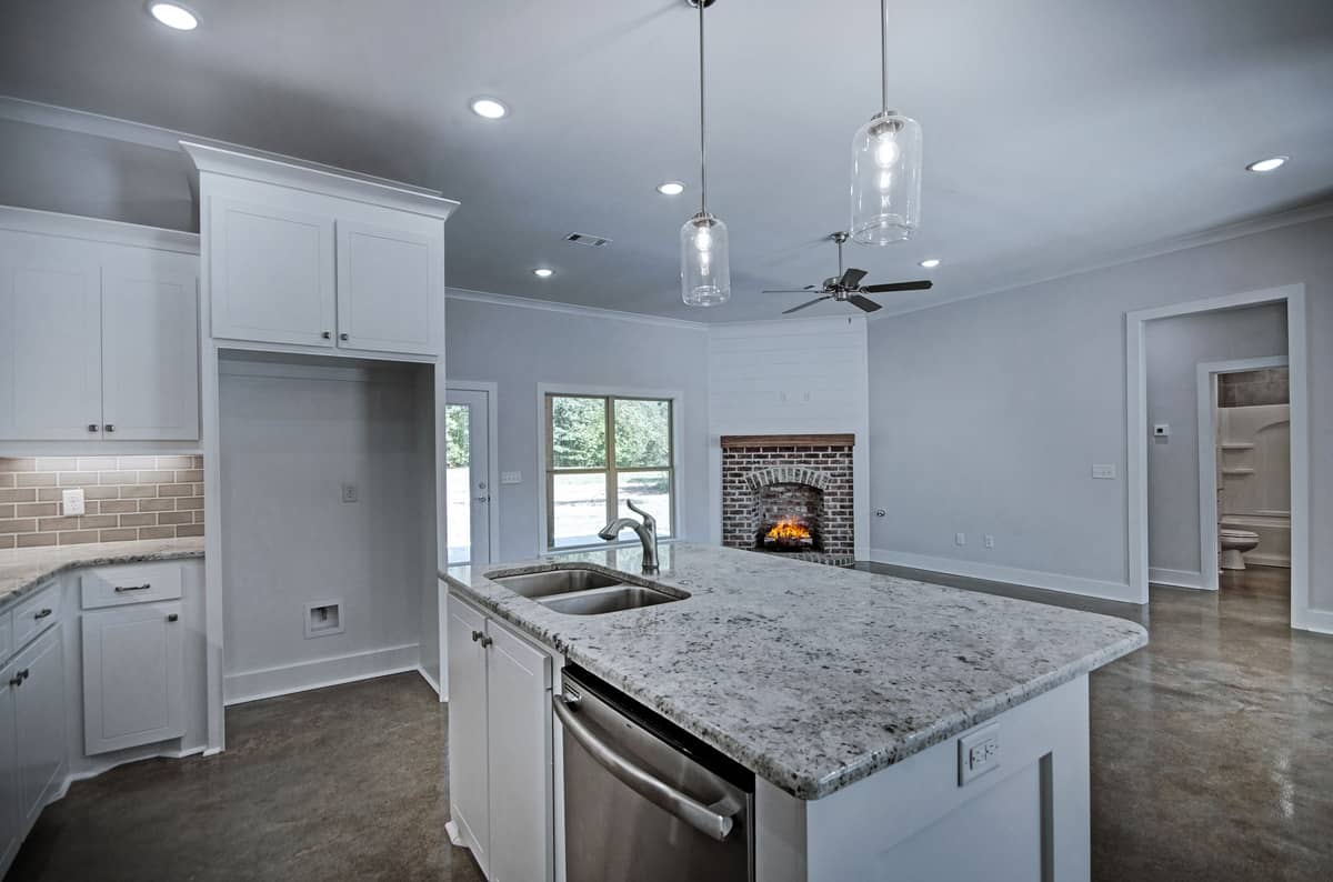 Kitchen: Kitchen Island of this 3-Bedroom,1581 Sq Ft Plan -1581