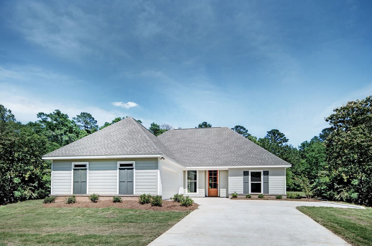 French style Ranch home (ThePlanCollection: Plan #140-1099)
