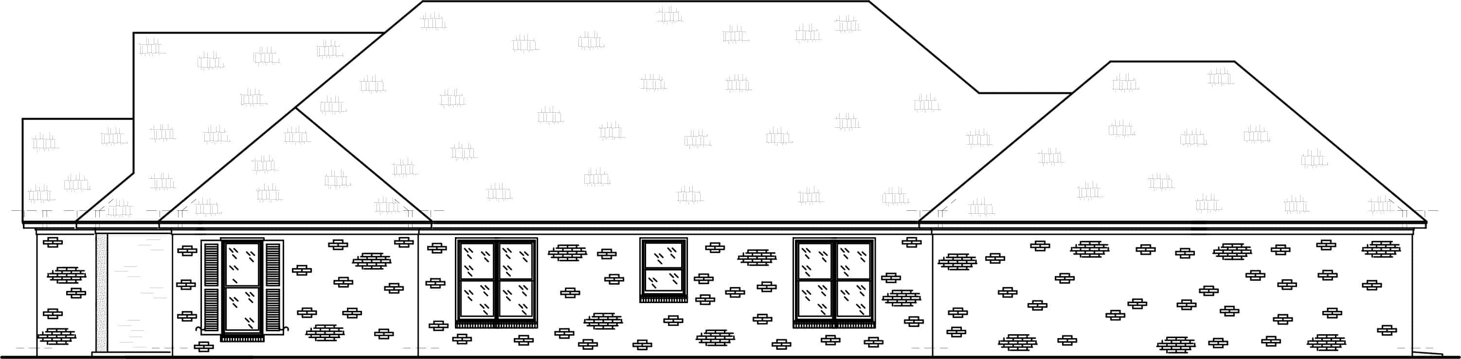 Home Plan Right Elevation of this 3-Bedroom,2415 Sq Ft Plan -140-1106
