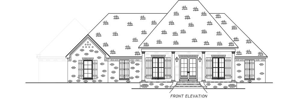 Home Plan Front Elevation of this 3-Bedroom,2587 Sq Ft Plan -140-1108