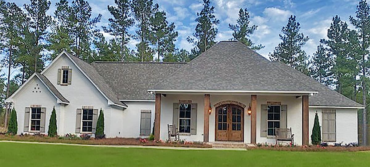 French style home (ThePlanCollection: Plan #140-1114)