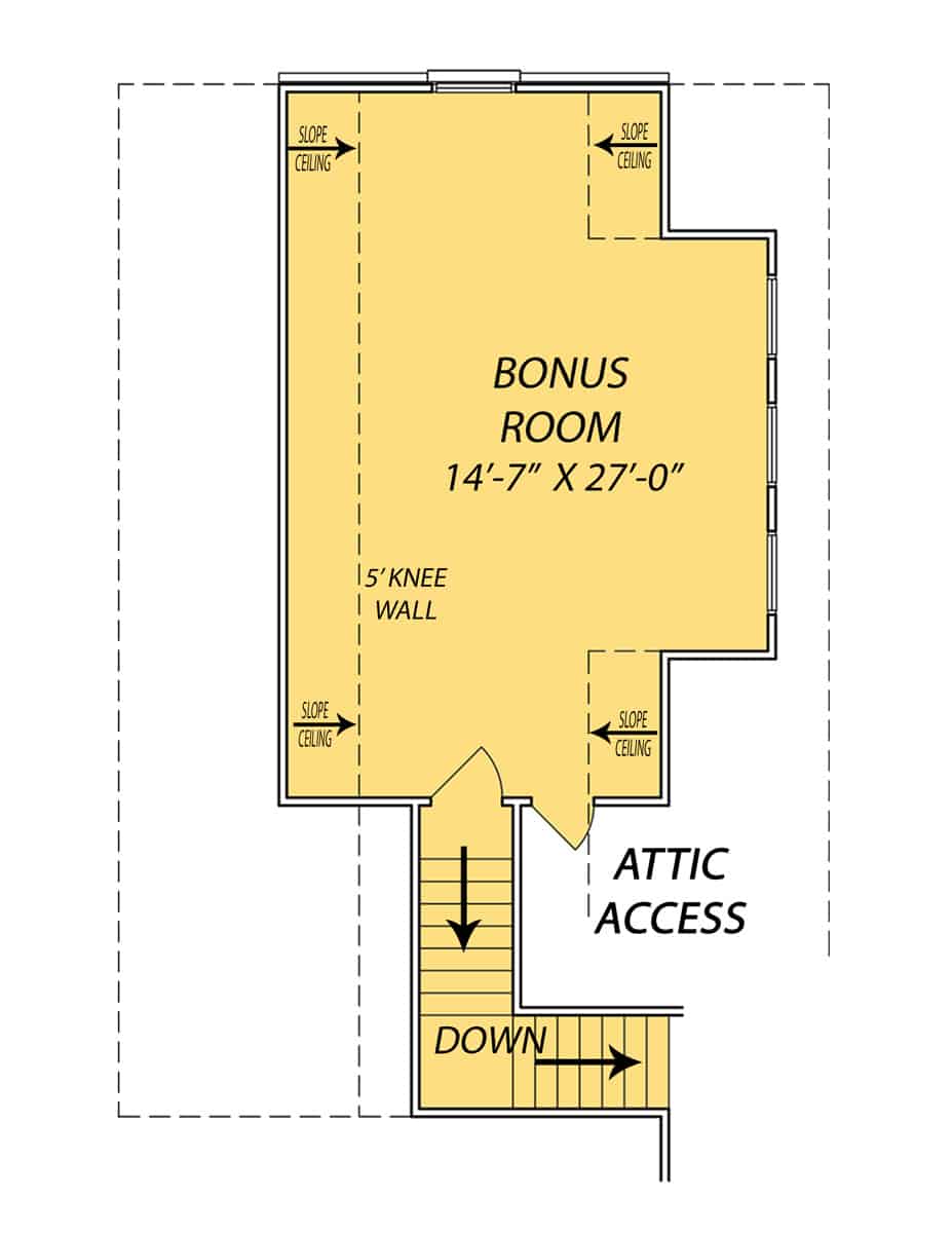Bonus Room of French Plan #140-1118