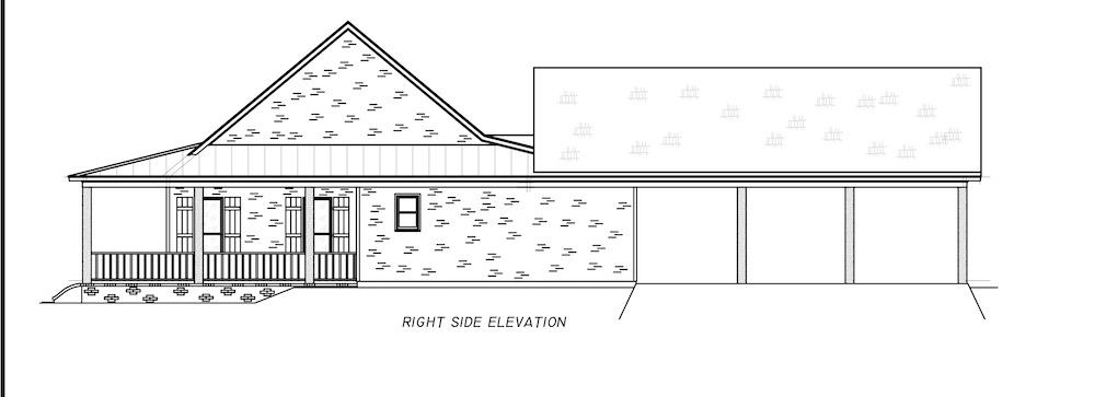 Home Plan Right Elevation of this 3-Bedroom,2621 Sq Ft Plan -140-1121