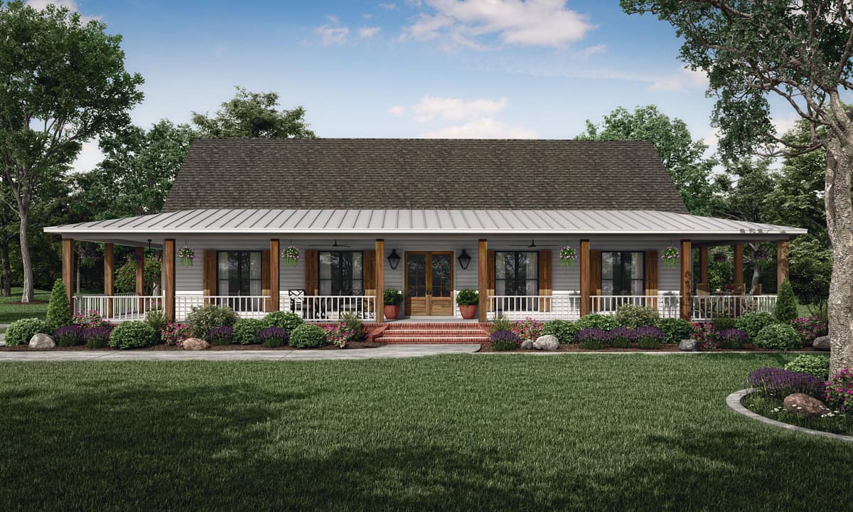 Front View of this 3-Bedroom, 2621 Sq Ft Plan - 140-1121