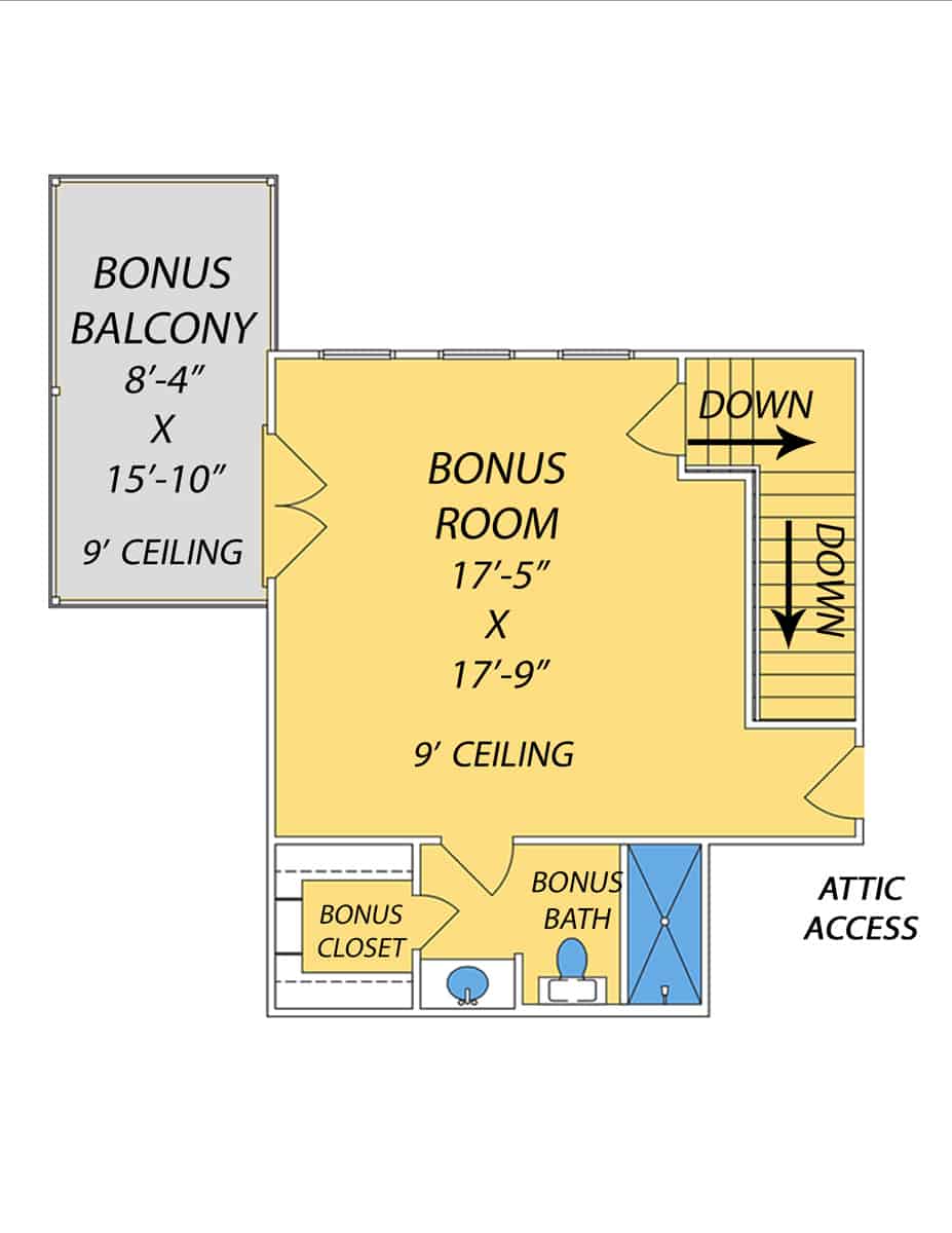 Bonus Room of European Plan #140-1124