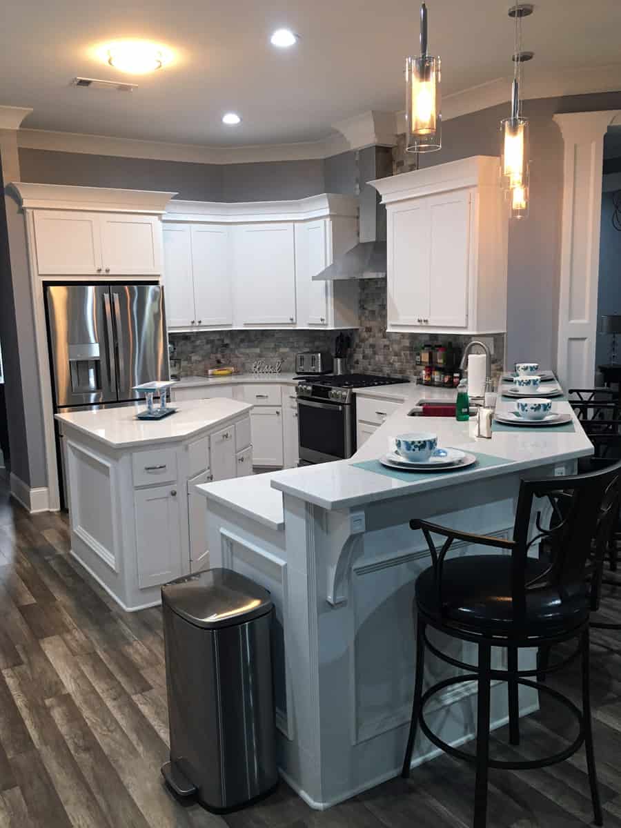 Kitchen: Breakfast Bar of this 3-Bedroom,3329 Sq Ft Plan -140-1124