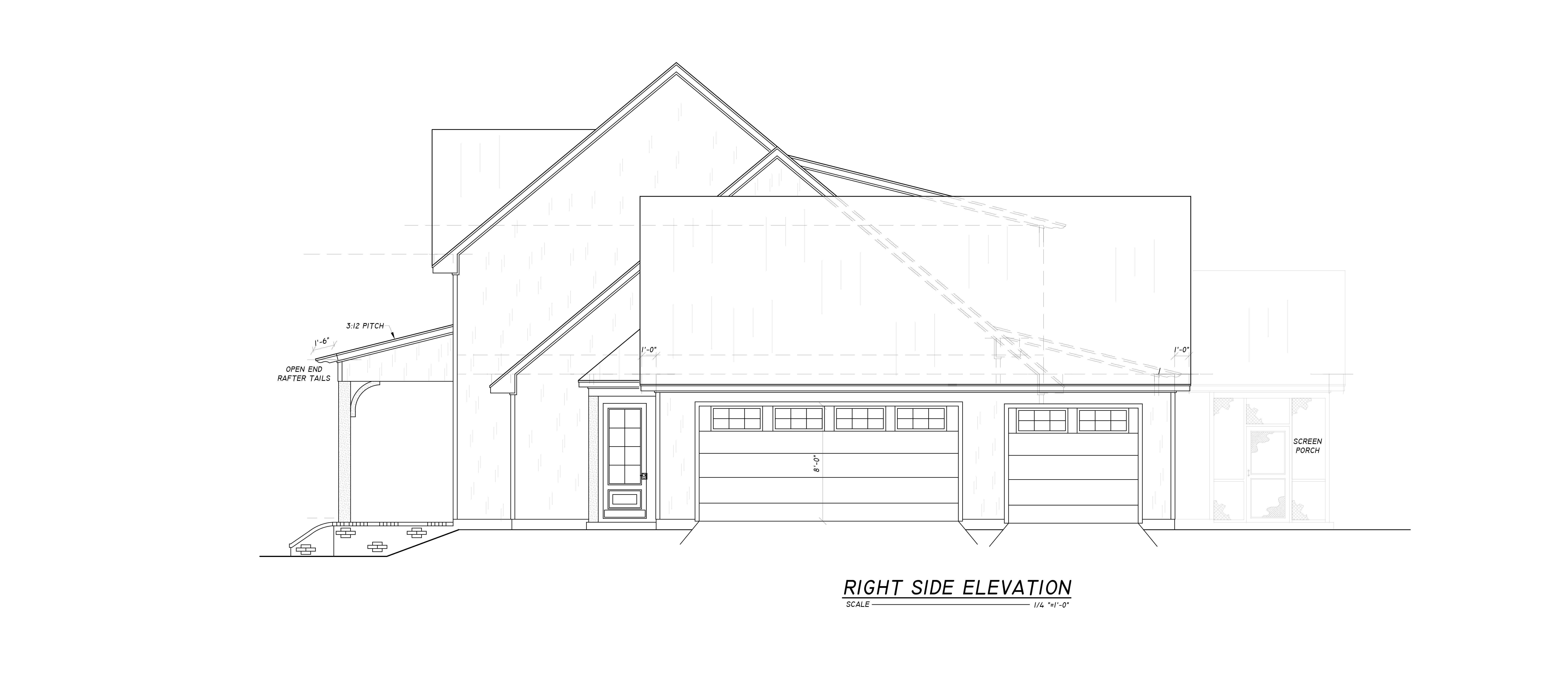 Home Plan Right Elevation of this 4-Bedroom,3626 Sq Ft Plan -140-1125