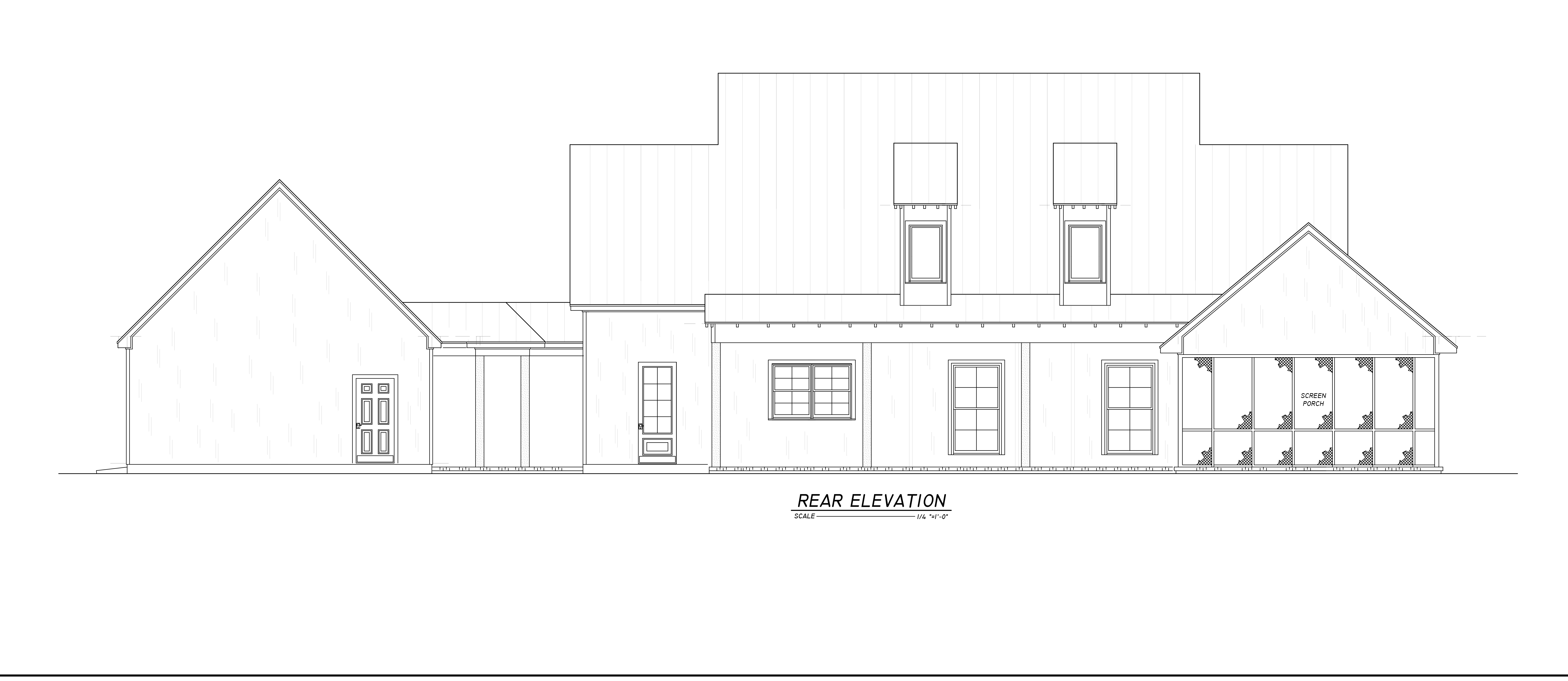 Home Plan Rear Elevation of this 4-Bedroom,3626 Sq Ft Plan -140-1125