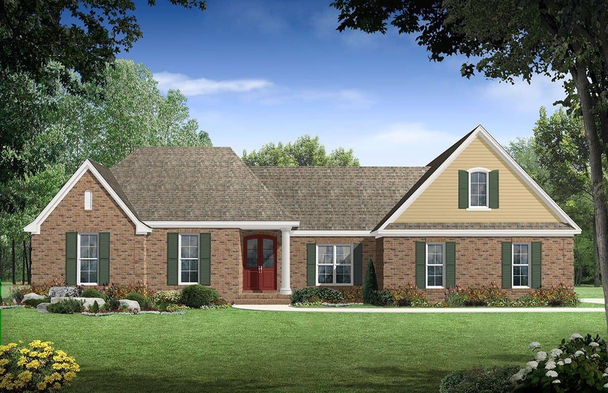 Front Door of this 4-Bedroom,3000 Sq Ft Plan -141-1005