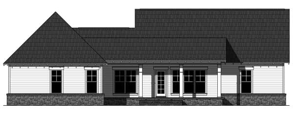 Home Plan Rear Elevation of this 3-Bedroom,3400 Sq Ft Plan -141-1014