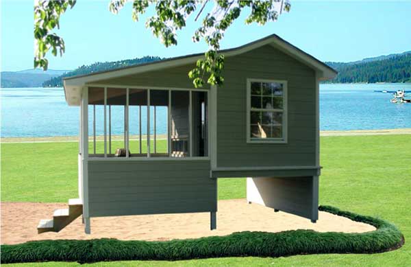 This is a Computer Generated Image of this Garage Plan.