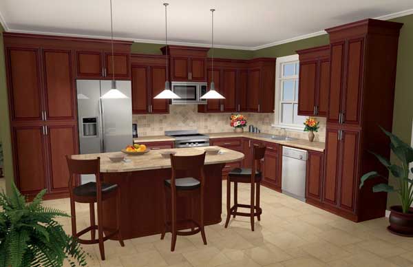 Kitchen of this 3-Bedroom, 2000 Sq Ft Plan - 141-1026