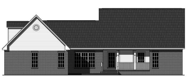 Home Plan Rear Elevation of this 3-Bedroom,3560 Sq Ft Plan -141-1036
