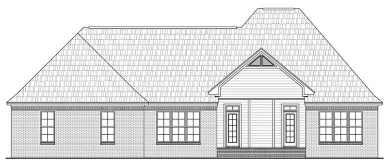 Home Plan Rear Elevation of this 3-Bedroom,2389 Sq Ft Plan -141-1069