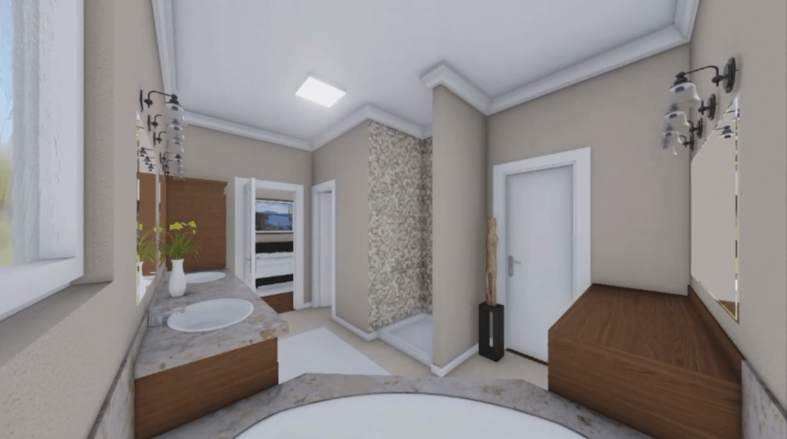 Master Bathroom of this 3-Bedroom, 1604 Sq Ft Plan - 141-1081