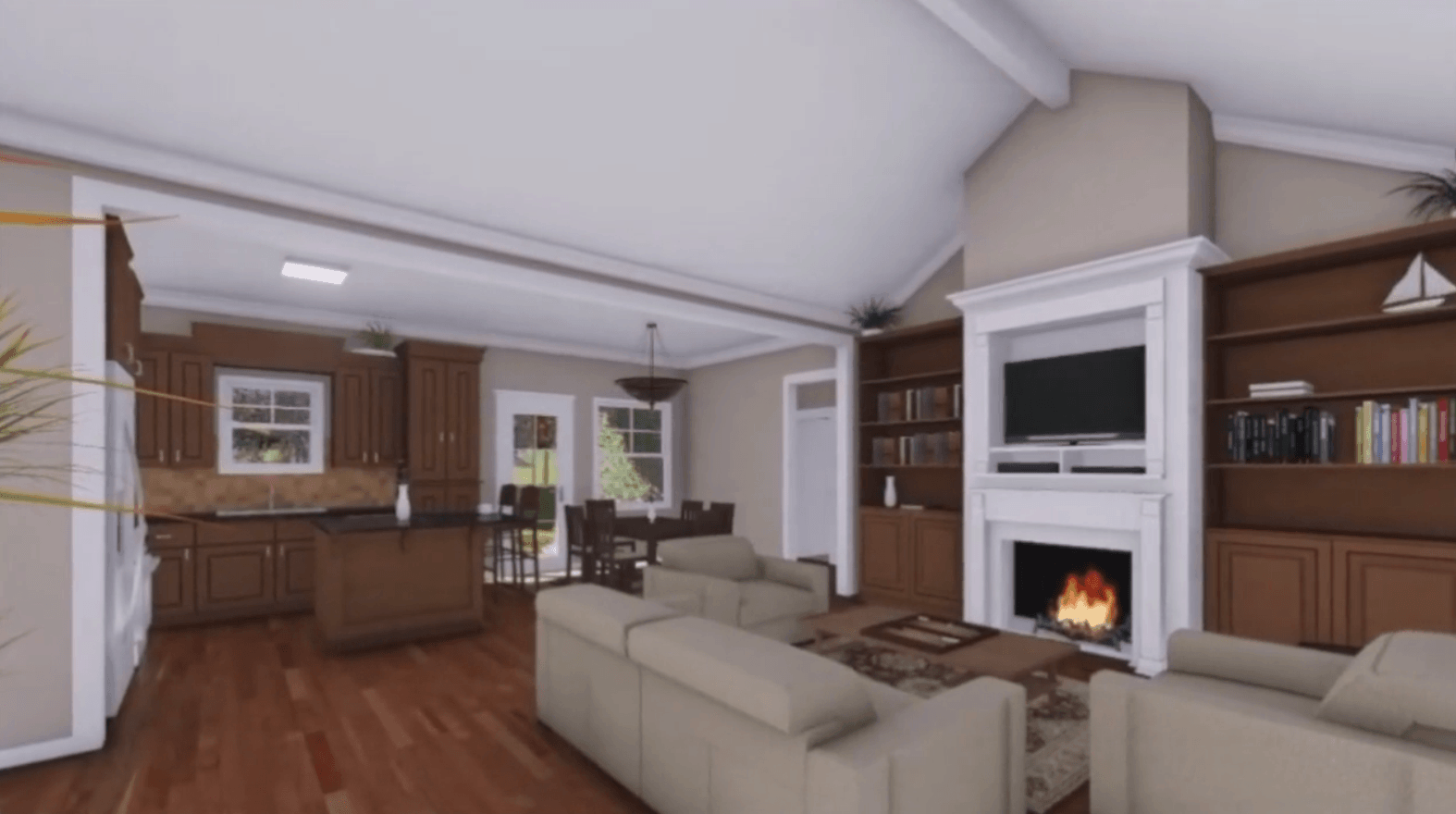 Great Room of this 3-Bedroom, 1604 Sq Ft Plan - 141-1081