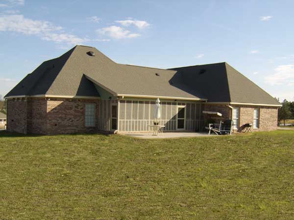 Rear View of this 4-Bedroom,2500 Sq Ft Plan -141-1097