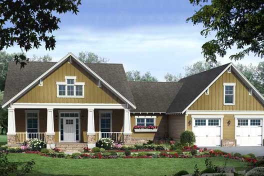 Country home plan (ThePlanCollection: House Plan #141-1103)