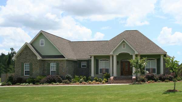 The image shown here is a colorful photo of these French Home Plans.