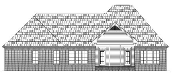 Home Plan Rear Elevation of this 3-Bedroom,2369 Sq Ft Plan -141-1126