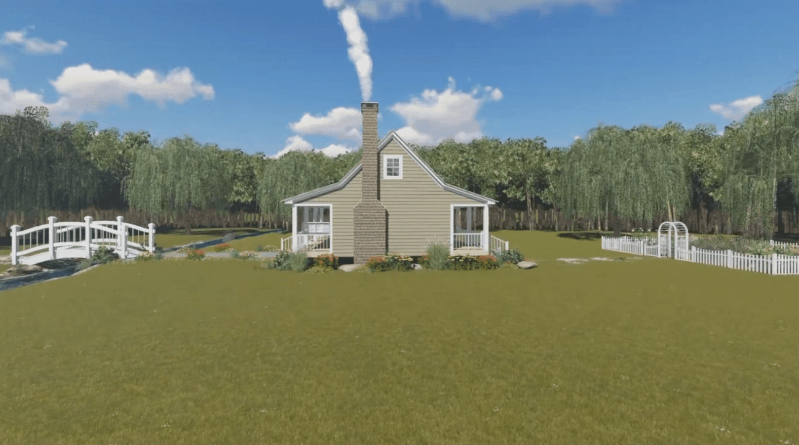 Home Plan Right Elevation of this 1-Bedroom,600 Sq Ft Plan -141-1140