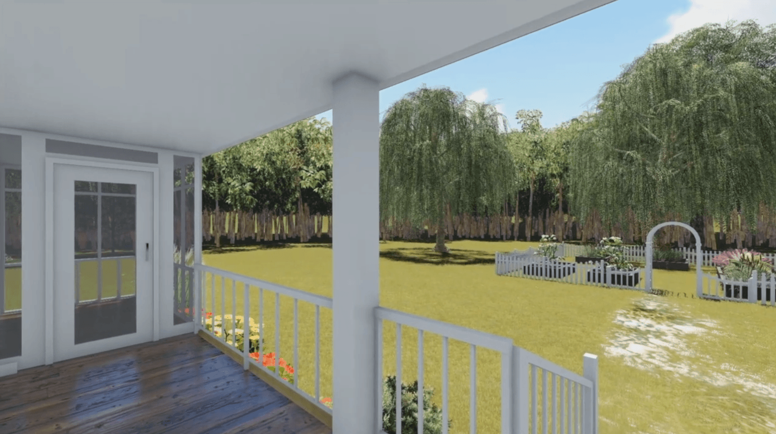 Porch of this 1-Bedroom, 600 Sq Ft Plan - 141-1140