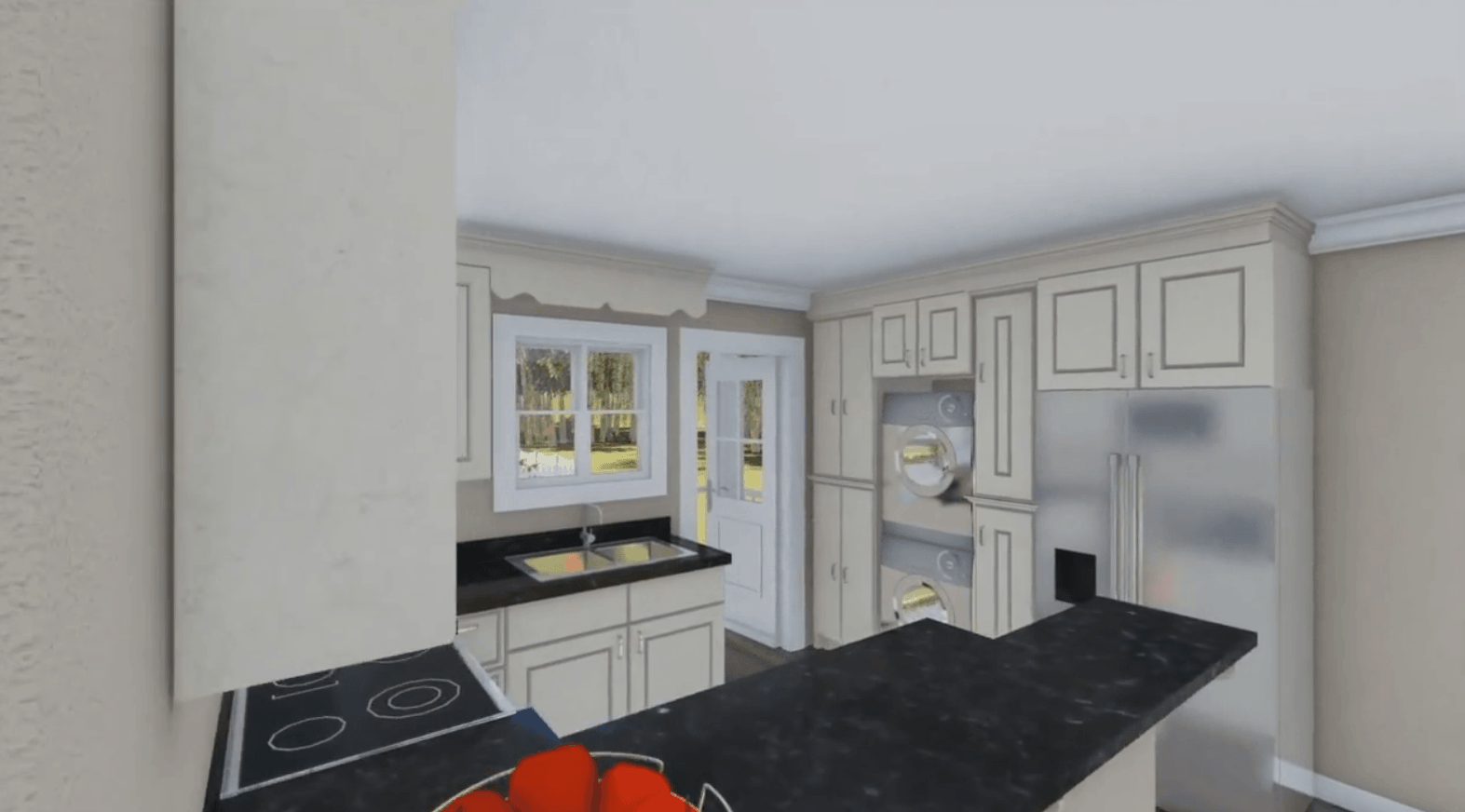 Kitchen of this 1-Bedroom, 600 Sq Ft Plan - 141-1140