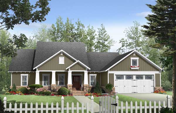 Craftsman home (ThePlanCollection: Plan #141-1145)