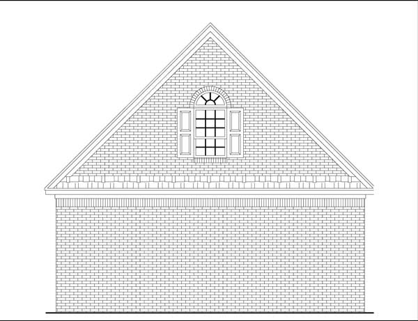 Home Plan Rear Elevation of this 0-Bedroom,1003 Sq Ft Plan -141-1147