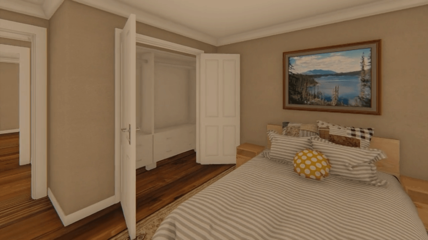 Bedroom of this 3-Bedroom, 1400 Sq Ft Plan - 141-1152