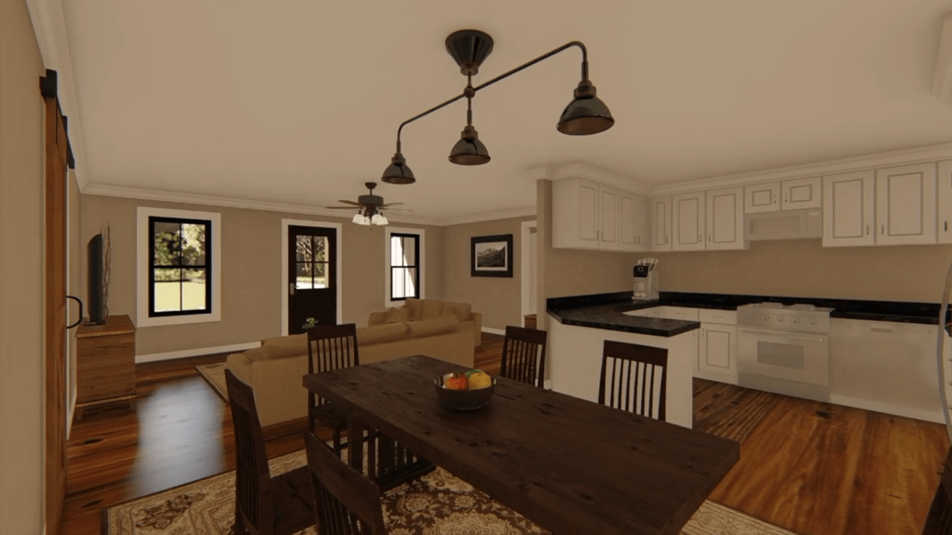 Kitchen of this 3-Bedroom, 1400 Sq Ft Plan - 141-1152