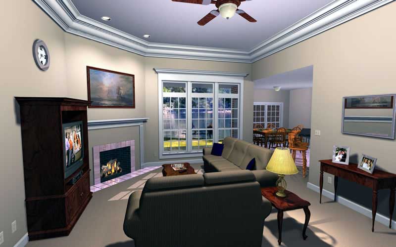 Interior Living Room of this 3-Bedroom,1855 Sq Ft Plan -1855