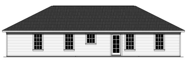 Home Plan Rear Elevation of this 3-Bedroom,1955 Sq Ft Plan -141-1170