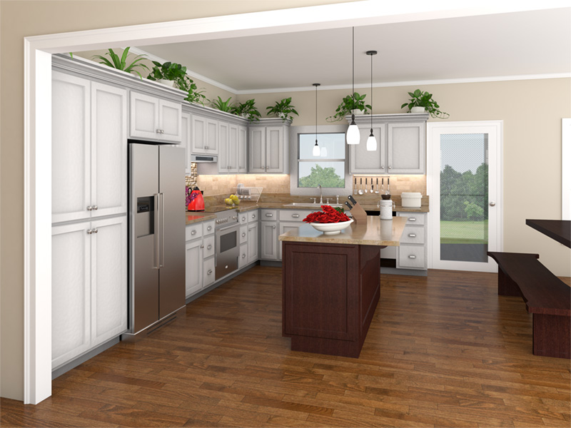 Kitchen of this 3-Bedroom, 1800 Sq Ft Plan - 141-1175
