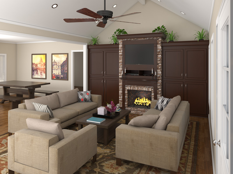 Great Room of this 3-Bedroom, 1800 Sq Ft Plan - 141-1175