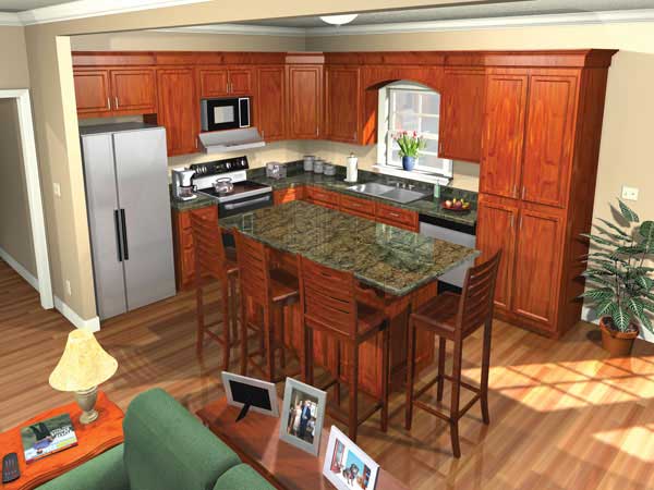 Kitchen of this 3-Bedroom, 1751 Sq Ft Plan - 141-1180