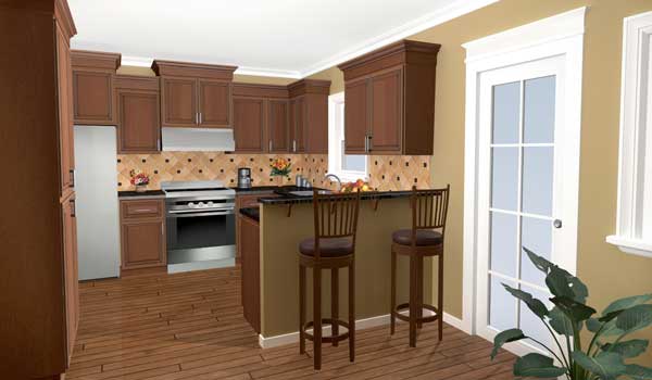 Kitchen of this 3-Bedroom, 1501 Sq Ft Plan - 141-1197