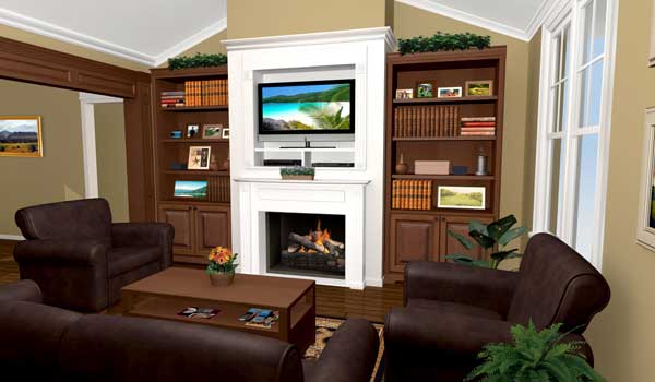 Great Room of this 3-Bedroom, 1500 Sq Ft Plan - 141-1220