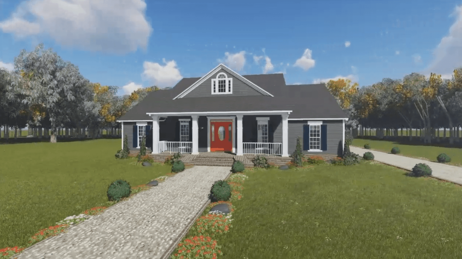 Front View of this 3-Bedroom, 1640 Sq Ft Plan - 141-1243