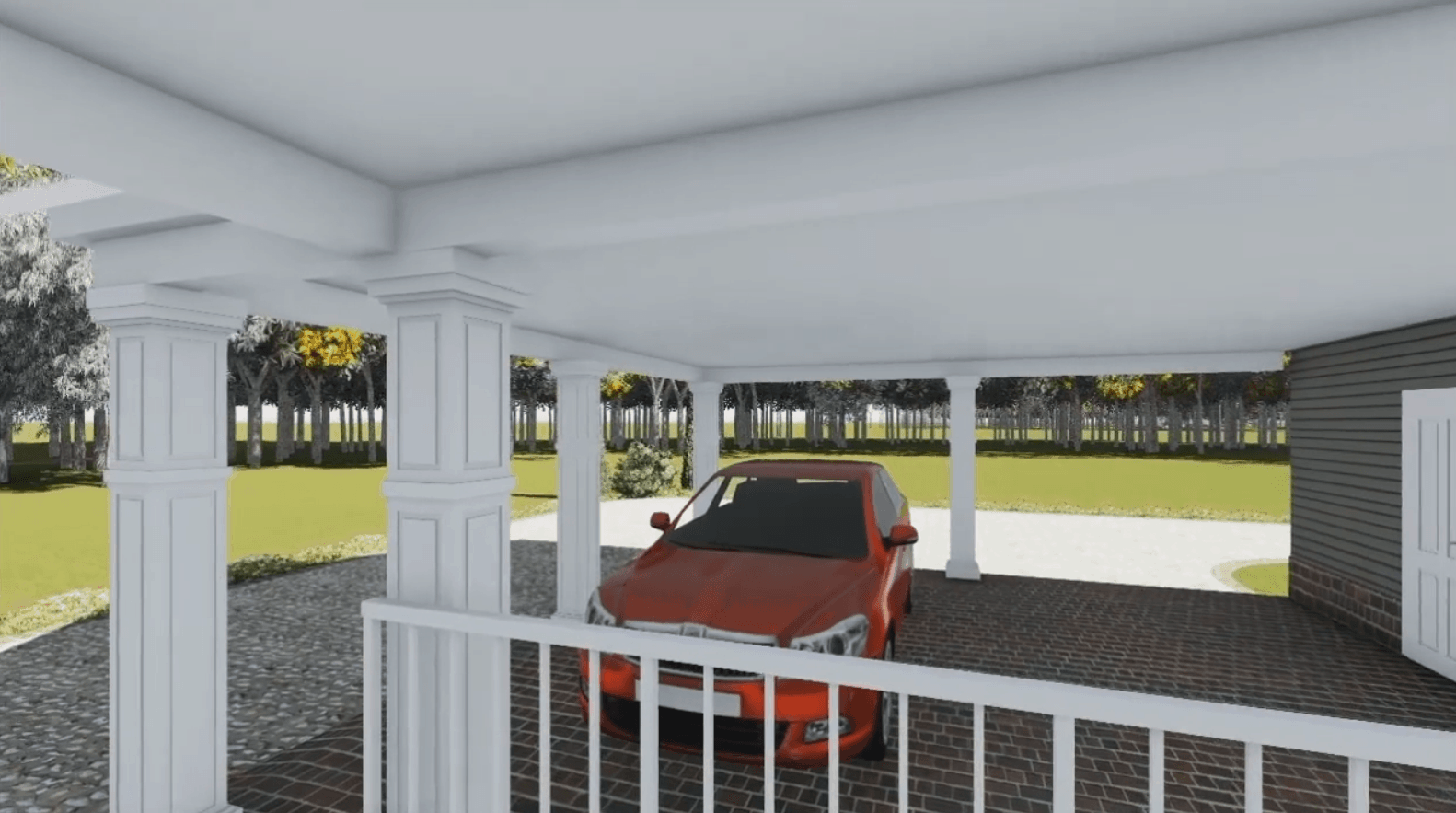 Garage of this 3-Bedroom, 1640 Sq Ft Plan - 141-1243