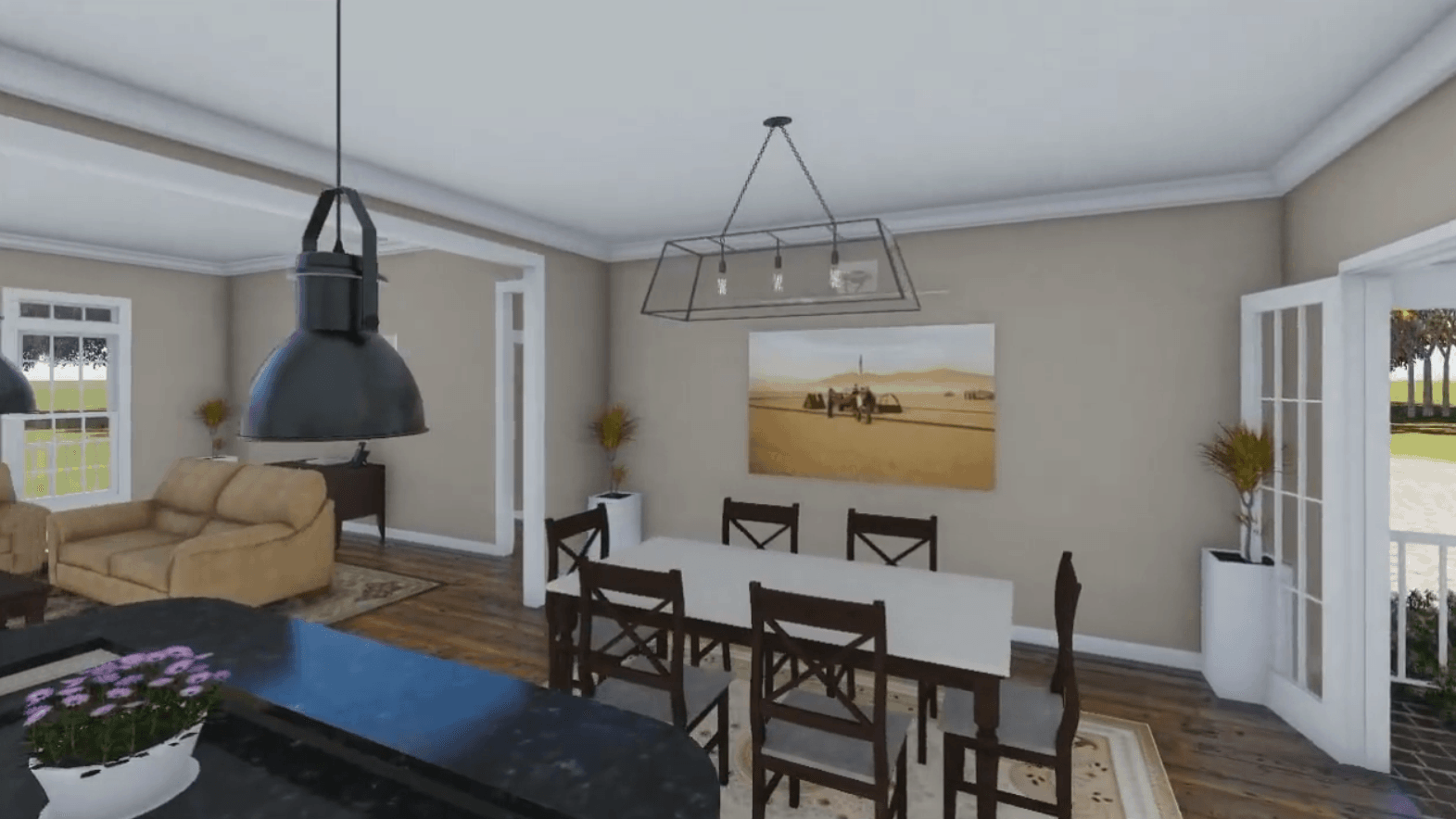 Dining Room of this 3-Bedroom, 1640 Sq Ft Plan - 141-1243
