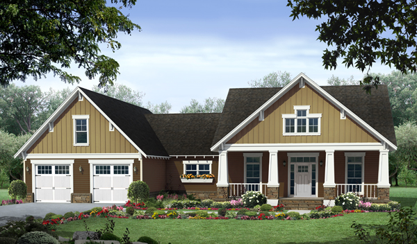 Craftsman home (ThePlanCollection: Plan #141-1247)