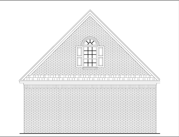 Home Plan Rear Elevation of this 0-Bedroom,331 Sq Ft Plan -141-1253