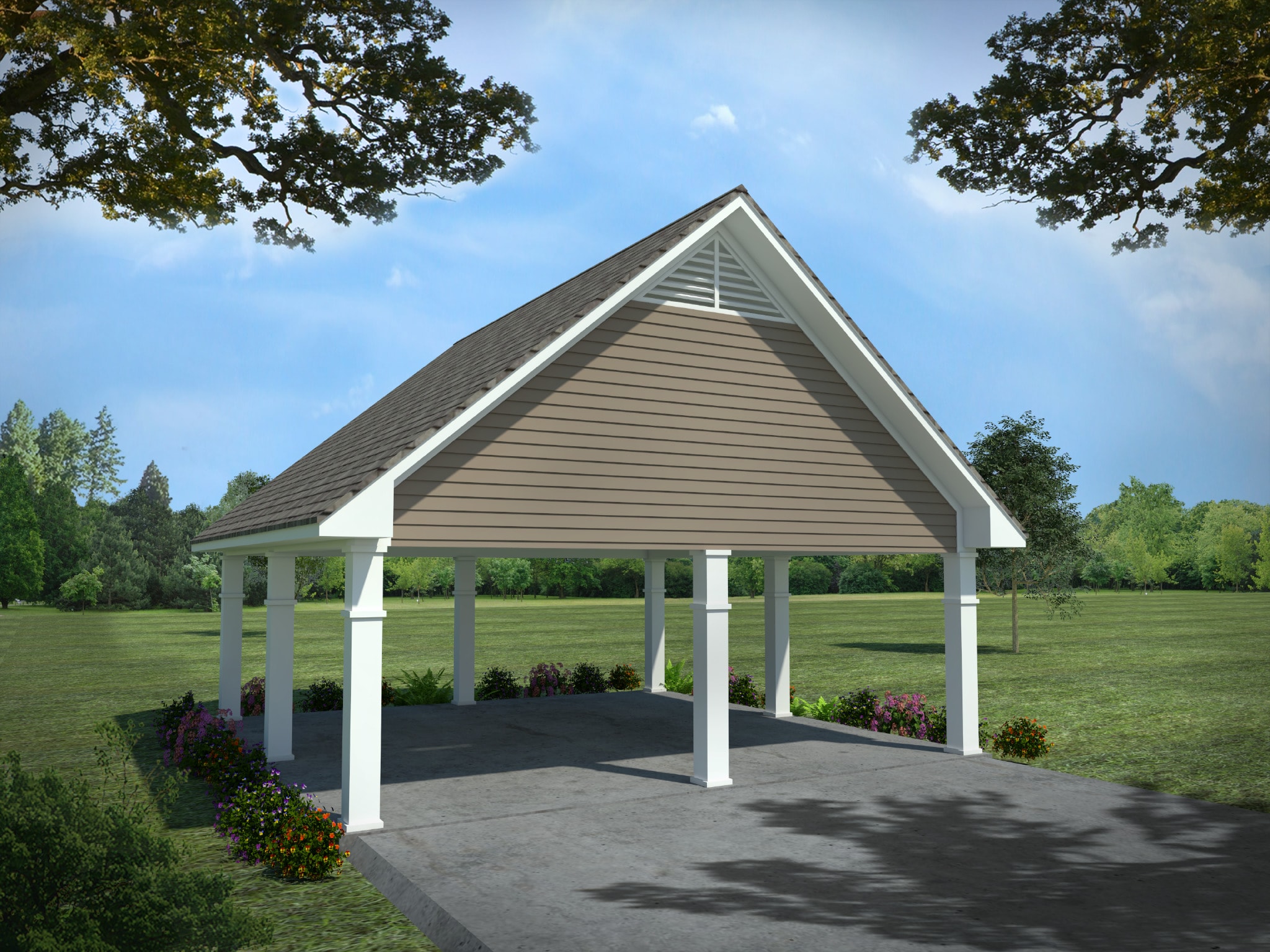 Carport of this 3-Bedroom, 1870 Sq Ft Plan - 141-1266