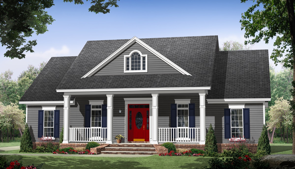 Front View of this 3-Bedroom, 1870 Sq Ft Plan - 141-1266