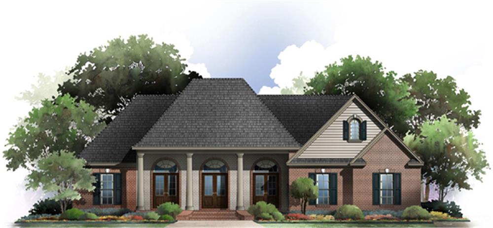 Front View of this 3-Bedroom, 2117 Sq Ft Plan - 141-1274